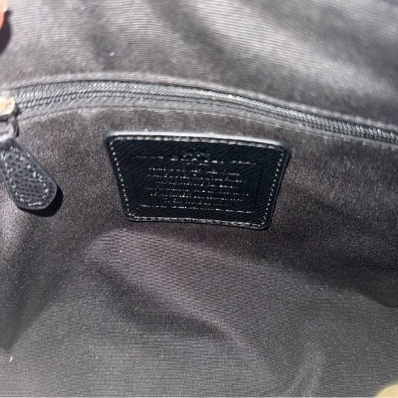 Coach Mini Bennett Satchel Black Leather Floral Boston Bag NWOT Authentic - Picture 8 of 13